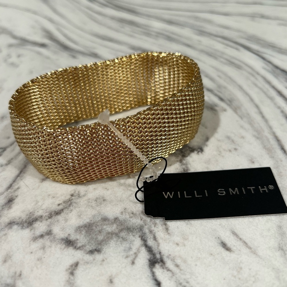 Willi Smith gold stretch bracelet - Picture 2 of 3